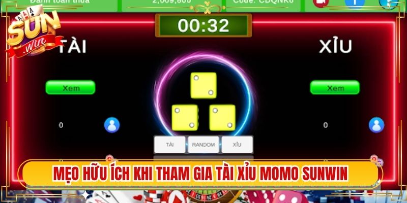 Mẹo hữu ích khi tham gia tài xỉu Momo Sunwin